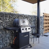 BBQ Grill in the pool deck