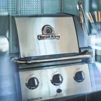 Brill King gas grilled in indoor kitchens