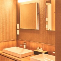 Double sink washroom