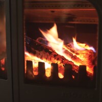 The wood stove is morso