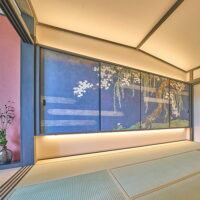 When you open the cherry-blossom sliding doors…